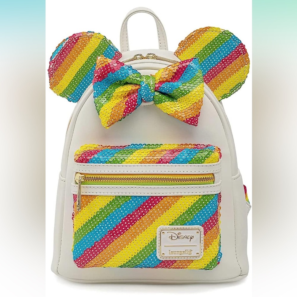 Loungefly Minnie Mouse Rainbow Sequin